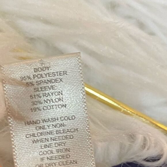 Loft navy lace sleeve fit and flare dress - Picture 5 of 7